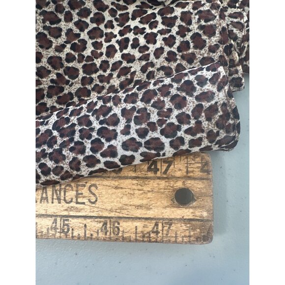 True Beauty By Emme Leopard Print Slip Nightgown Womens 1X Brown Lounge Intimate - Picture 7 of 8